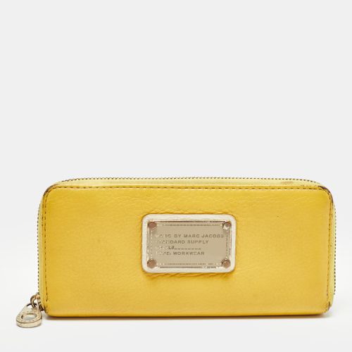 Marc by Marc Jacobs Yellow Leather Classic Q Zip Around Wallet - Marc by Marc Jacobs - Modalova