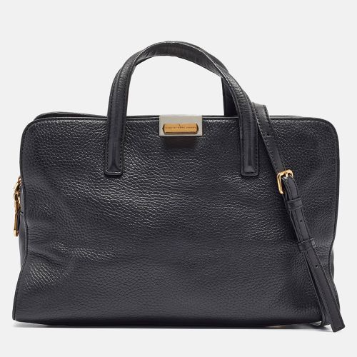 Marc by Marc Jacobs Black Leather Zip Satchel - Marc by Marc Jacobs - Modalova