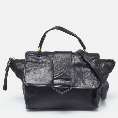 Marc by Marc Jacobs Black Leather Flipping Out Top Handle Bag - Marc by Marc Jacobs - Modalova