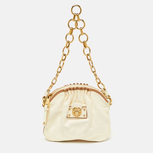 Marc by Marc Jacobs Off White/Brown Leather Chain Bag - Marc by Marc Jacobs - Modalova