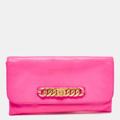 Marc by Marc Jacobs Neon Pink Leather Katie Clutch - Marc by Marc Jacobs - Modalova