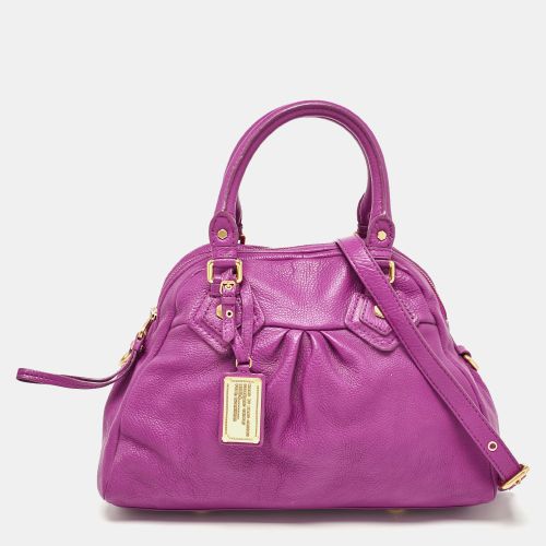 Marc by Marc Jacobs Purple Leather Classic Q Groovee Satchel - Marc by Marc Jacobs - Modalova