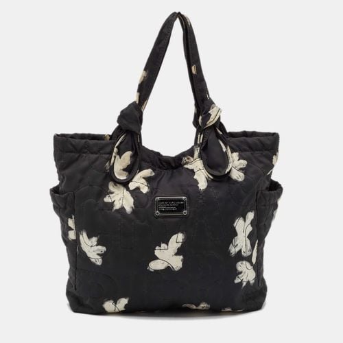 Marc by Marc Jacobs Black/White Nylon Floral Pretty Tate Tote - Marc by Marc Jacobs - Modalova