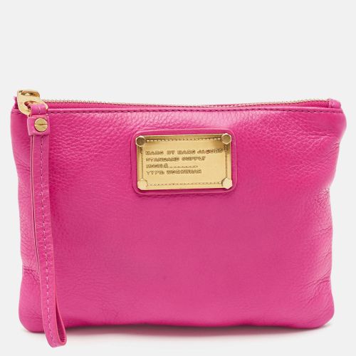 Marc by Marc Jacobs Fuchsia Leather Classic Q Wristlet Clutch - Marc by Marc Jacobs - Modalova