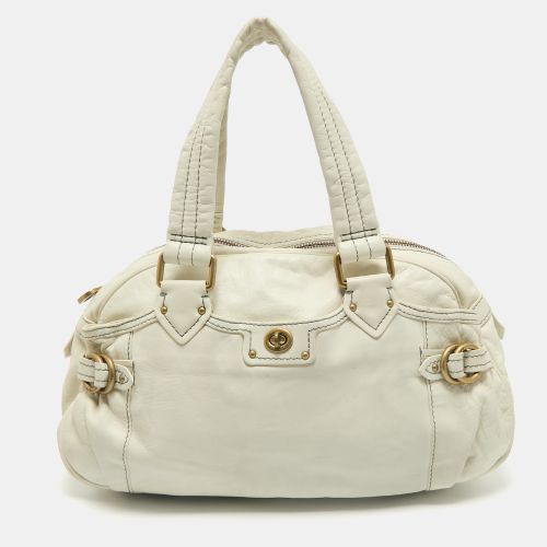 Marc by Marc Jacobs Off White Leather Totally Benny Satchel - Marc by Marc Jacobs - Modalova