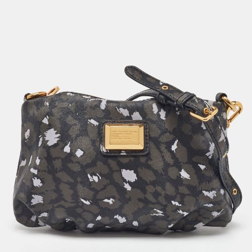 Marc by Marc Jacobs Black/Grey Animal Printed Leather Shoulder Bag - Marc by Marc Jacobs - Modalova