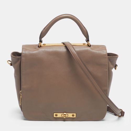 Marc By Marc Jacobs Beige Leather Goodbye Columbus Top Handle Bag - Marc by Marc Jacobs - Modalova