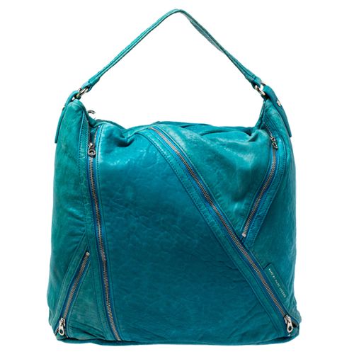 Marc by Marc Jacobs Blue Leather Leola Zip Hobo - Marc by Marc Jacobs - Modalova