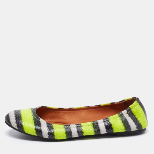 Marc by Marc Jacobs Multicolor Watersnake Embossed Leather Ballet Flats Size 38 - Marc by Marc Jacobs - Modalova