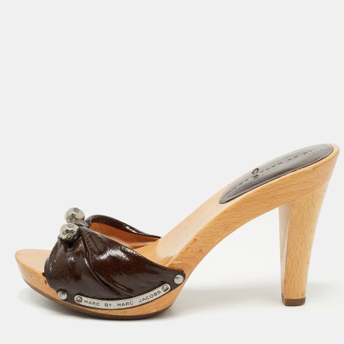 Marc by Marc Jacobs Brown Leather Slide Clog Size 36 - Marc by Marc Jacobs - Modalova