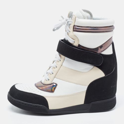 Marc by Marc Jacobs Tri Color Leather Lace Up Wedge Sneakers Size 38 - Marc by Marc Jacobs - Modalova