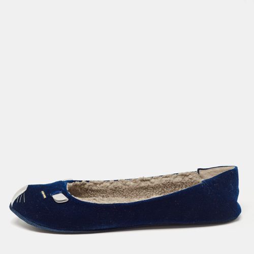 Marc by Marc Jacobs Blue Velvet Ballet Flats Size 39.5 - Marc by Marc Jacobs - Modalova