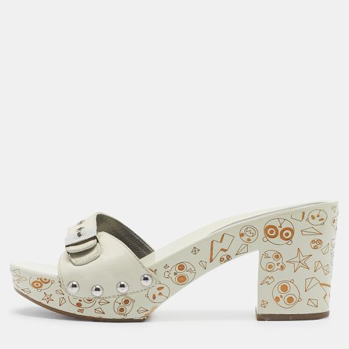 Marc by Marc Jacobs Cream Leather Slides Size 36 - Marc by Marc Jacobs - Modalova