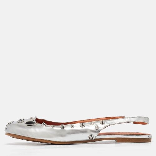 Marc by Marc Jacobs Silver Leather Slingback Flats Size 37 - Marc by Marc Jacobs - Modalova