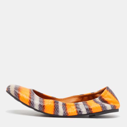 Marc by Marc Jacobs Multicolor Python Embossed Leather Ballet Flats Size 37 - Marc by Marc Jacobs - Modalova