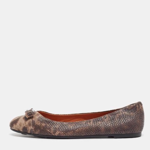 Marc by Marc Jacobs Brown Karung Leather Ballet Flats Size 38.5 - Marc by Marc Jacobs - Modalova