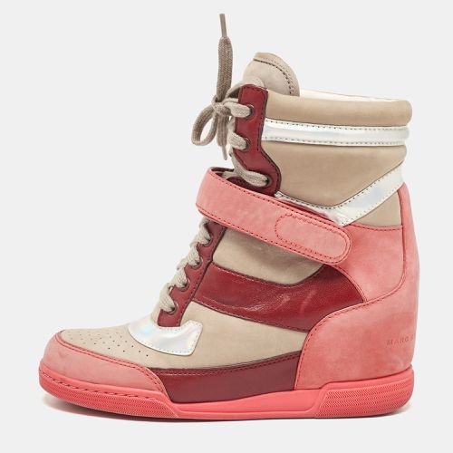 Marc by Marc Jacobs Multicolor Nubuck Leather Wedge Sneakers Size 37 - Marc by Marc Jacobs - Modalova