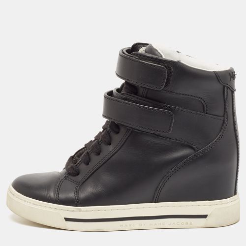 Marc by Marc Jacobs Black Leather High Top Sneakers Size 38 - Marc by Marc Jacobs - Modalova