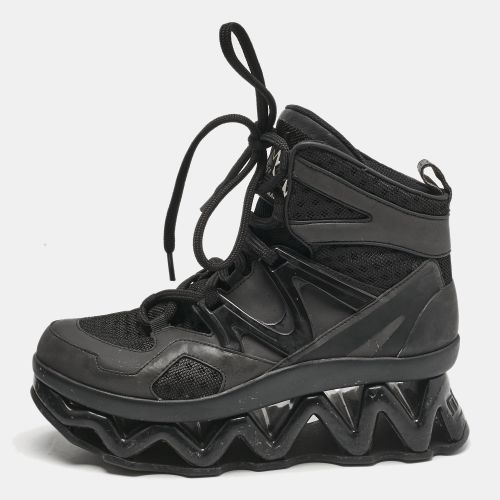 Marc by Marc Jacobs Black Leather snd Mesh Spring Platform High Top Sneakers Size 37 - Marc by Marc Jacobs - Modalova