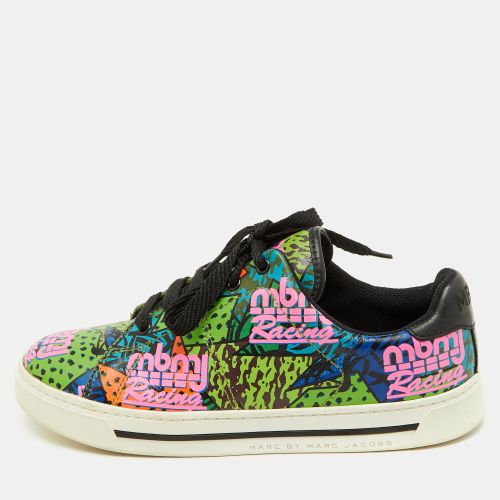 Marc by Marc Jacobs Multicolor Leather Graffiti Print Low Top Sneakers Size 39 - Marc by Marc Jacobs - Modalova