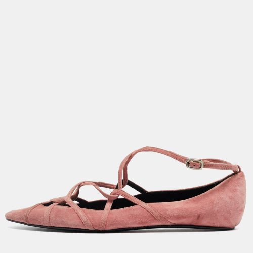 Marc by Marc Jacobs Pink Suede Strappy Ballet Flats Size 37 - Marc by Marc Jacobs - Modalova
