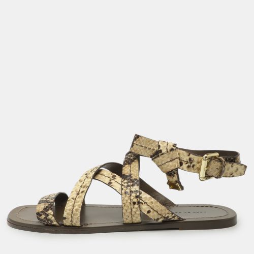Size 41 Python Embossed Leather Flat Sandals - Marc by Marc Jacobs - Modalova