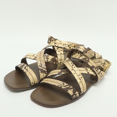 Size 41 Python Embossed Leather Flat Sandals - Marc by Marc Jacobs - Modalova