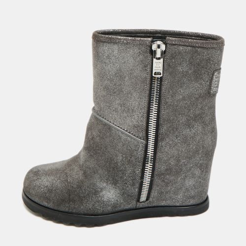 Marc by Marc Jacobs Silver Suede Ankle Length Boots Size 37 - Marc by Marc Jacobs - Modalova