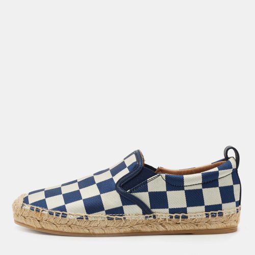 Marc by Marc Jacobs Blue/White Canvas Checkered Espadrille Flats Size 35.5 - Marc by Marc Jacobs - Modalova