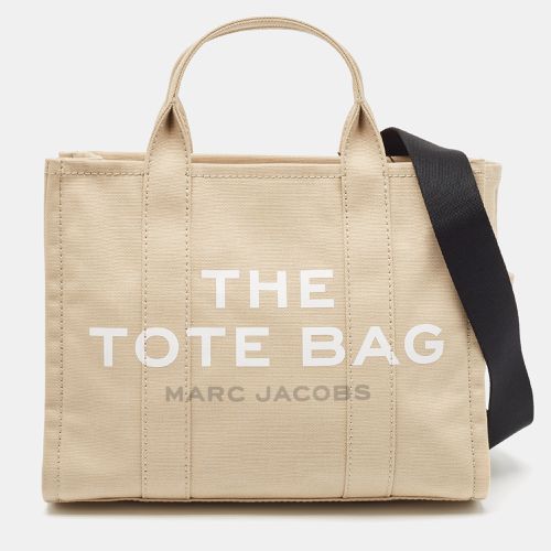 Marc Jacobs Beige/Black Canvas Medium The Tote Bag - Marc Jacobs - Modalova