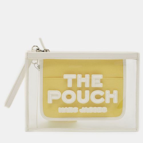 Marc Jacobs White Leather and PVC The Pouch Wristlet Pouch - Marc Jacobs - Modalova