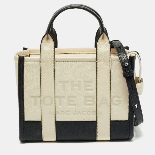 Marc Jacobs Black/Ivory Leather Small The Tote Bag - Marc Jacobs - Modalova