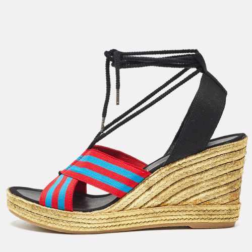 Marc Jacobs Multicolor Grosgrain Espadrille Wedge Sandals Size 40 - Marc Jacobs - Modalova