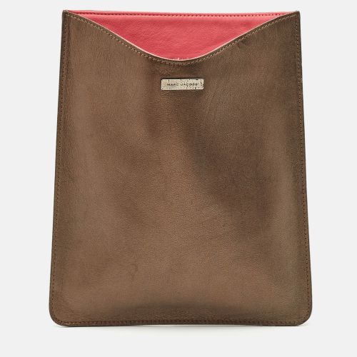 Marc Jacobs Bronze/Pink Leather Tablet Case - Marc Jacobs - Modalova