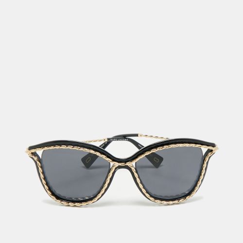 Marc Jacobs Black/Gold Marc 160/S Cat Eye Sunglasses - Marc Jacobs - Modalova