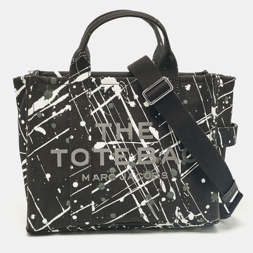 Marc Jacobs Black Splatter Paint Print Canvas Medium The Tote Bag - Marc Jacobs - Modalova