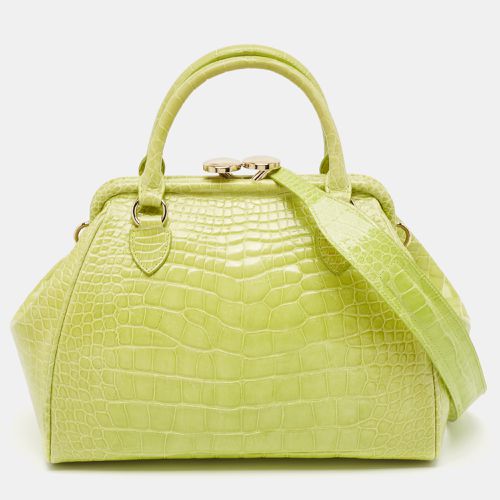 Marc Jacobs Yellow Green Alligator Mini Stam Satchel - Marc Jacobs - Modalova