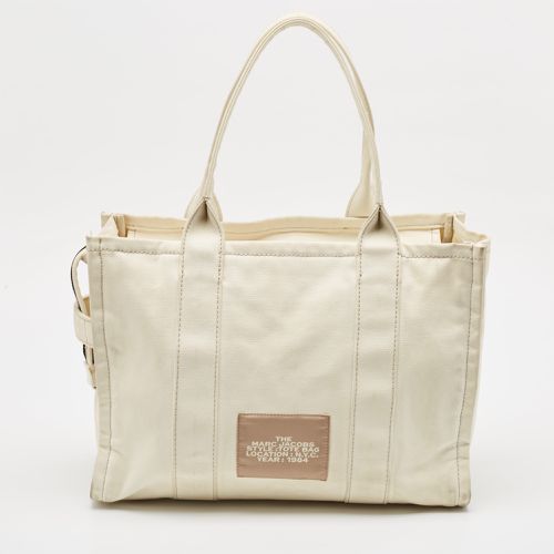 Marc Jacobs Cream Canvas Large The Tote Bag - Marc Jacobs - Modalova