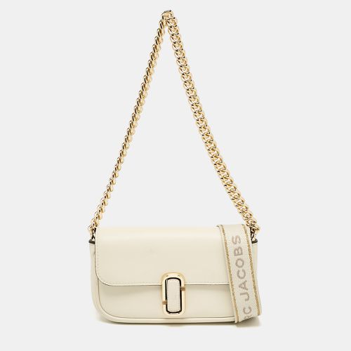 Marc Jacobs Off White Leather Mini The J Marc Shoulder Bag - Marc Jacobs - Modalova