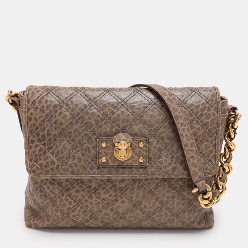 Marc Jacobs Light Brown Quilted Leather Flap Chain Shoulder Bag - Marc Jacobs - Modalova