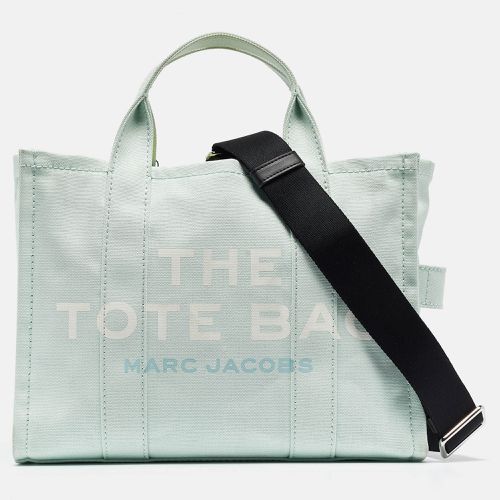 Marc Jacobs Mint Green/Black Canvas Medium The Tote Bag - Marc Jacobs - Modalova