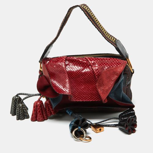 Marc Jacobs Multicolor Python, Leather and Canvas Shoulder Bag - Marc Jacobs - Modalova