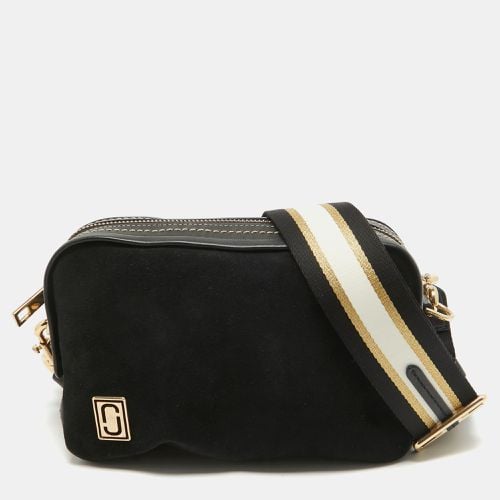 Marc Jacobs Black Suede and Leather Squeeze Crossbody Bag - Marc Jacobs - Modalova