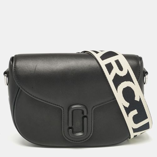 Marc Jacobs Black Leather Large J Marc Saddle Bag - Marc Jacobs - Modalova