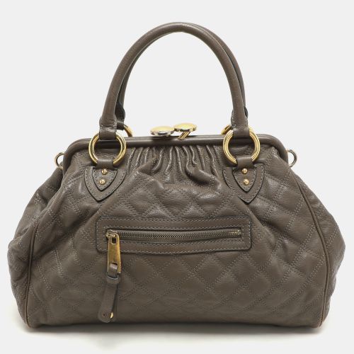 Marc Jacobs Brown Quilted Leather Stam Satchel - Marc Jacobs - Modalova
