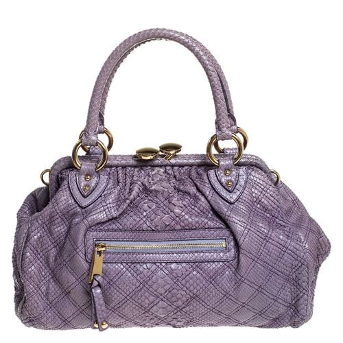 Marc Jacobs Purple Quilted Python Stam Satchel - Marc Jacobs - Modalova