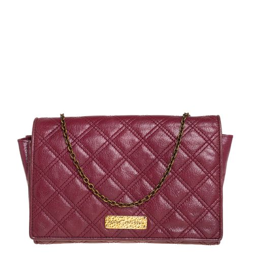 Marc Jacobs Burgundy Quilted Leather Flap Chain Clutch - Marc Jacobs - Modalova