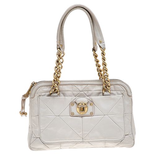 Marc Jacobs White Leather Chain Shoulder Bag - Marc Jacobs - Modalova