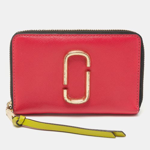 Marc Jacobs Pink/Purple Saffiano Leather Snapshot Compact Wallet - Marc Jacobs - Modalova