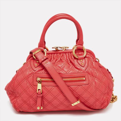 Marc Jacobs Red Quilted Leather Stam Shoulder Bag - Marc Jacobs - Modalova